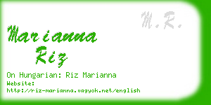 marianna riz business card